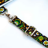 Vintage Floral Green Harper Recycled Cross Body Bag