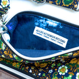 Vintage Floral Green Harper Recycled Cross Body Bag