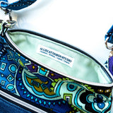 Vintage Funky Blue Harper Recycled Cross Body Bag