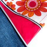 Vintage Orange Floral Harper XL Recycled Cross Body Bag