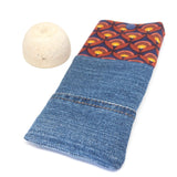 Maroon Floral Denim Soft Glasses Case