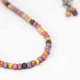 Aged Cherry Blossom Surfer Stainless Steel Unisex Necklace