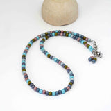 Aged Frost Picasso Surfer Stainless Steel Unisex Necklace