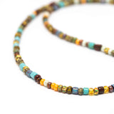Aged Gala Striped Surfer Stainless Steel Necklace