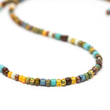 Aged Gala Striped Surfer Stainless Steel Necklace