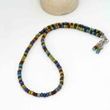 Aged Meiji Picasso Surfer Stainless Steel Unisex Necklace