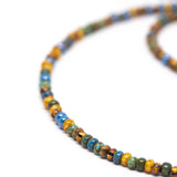 Blue Waves Picasso Surfer Stainless Steel Necklace