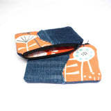 Orange Flowers Small Millie Pouch Purse