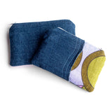 Purple Circles Small Pouch Purse