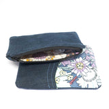 Purple Flowers Small Millie Pouch Purse