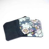 Purple Flowers Small Millie Pouch Purse