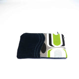 Retro Green Grey Small Millie Pouch Purse