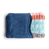 Multi Coloured Striped Small Pouch Purse