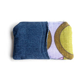Purple Circles Small Pouch Purse