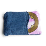 Purple Circles Small Pouch Purse