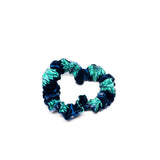 Preloved Fabric Scrunchies - Blue Green Purple