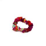 Vintage and Preloved Fabric Scrunchies - Purple Mint Colourful