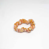 Vintage and Preloved Fabric Scrunchies - Paisley Red Orange