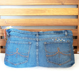 Tropical Large Denim Recycled Slouch Bag