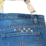 Tropical Large Denim Recycled Slouch Bag