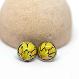 Recycled Metal Stainless Steel Stud Earrings