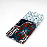 Blue Hamsa Hand Floral Soft Glasses Case