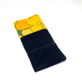Orange Yellow Green Floral Soft Glasses Case