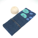 Purple Mint Floral Denim Soft Glasses Case