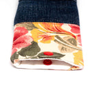 Red Floral Soft Glasses Case