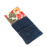 Red Floral Soft Glasses Case