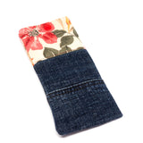 Red Floral Soft Glasses Case