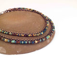 Boho Picasso Copper Anklet - Small Beads