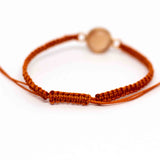 Micro Macrame Adjustable Charm Bracelet, Various Colours