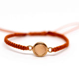 Micro Macrame Adjustable Charm Bracelet, Various Colours
