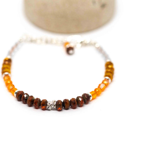 Orange Picasso Sparkle Bracelet