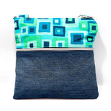 Blue Green Retro Harper Recycled Cross Body Bag