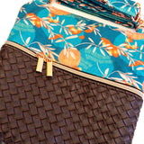 Blue Orange Rose Gold Brown Faux Leather Harper Luxe Cross Body Bag