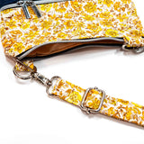 Vintage Yellow Floral Denim Harper Recycled Cross Body Bag