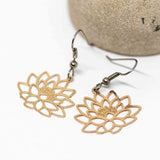 Lotus Small Gold Earrings