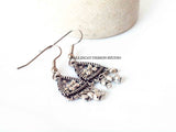 Recycled Triangle Earrings