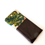 Red Green Tropical Soft Glasses Case