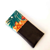 Red Green Tropical Soft Glasses Case