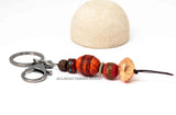 Tribal Red Copper Key Ring