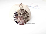 Large Silver Medallion Necklace