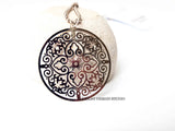 Large Silver Medallion Necklace