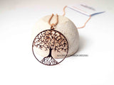 Rose Gold Tree of Life Necklace