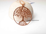 Rose Gold Tree of Life Necklace