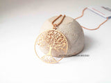 Rose Gold Tree of Life Necklace