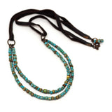 Picasso Turquoise Blue Multistranded Necklace