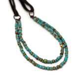 Picasso Turquoise Blue Multistranded Necklace